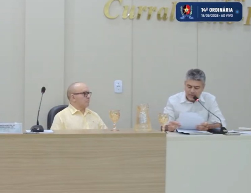 C�mara de Curral Velho realizou na sexta-feira (18) mais uma sess�o ordin�ria